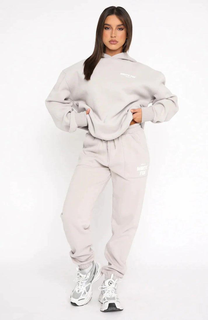 White Fox Sweatpants Set